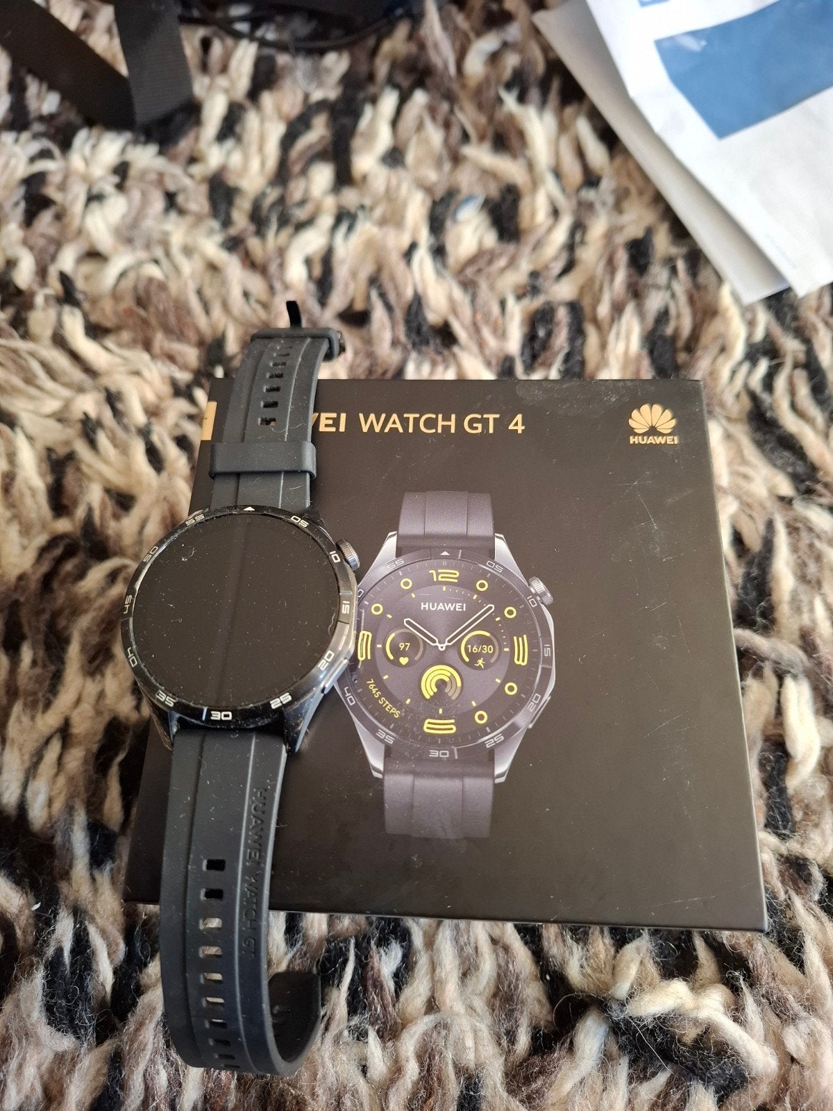 huawei smartwatch gt 4, Ophalen of Verzenden, Zo goed als nieuw, Zwart, Android