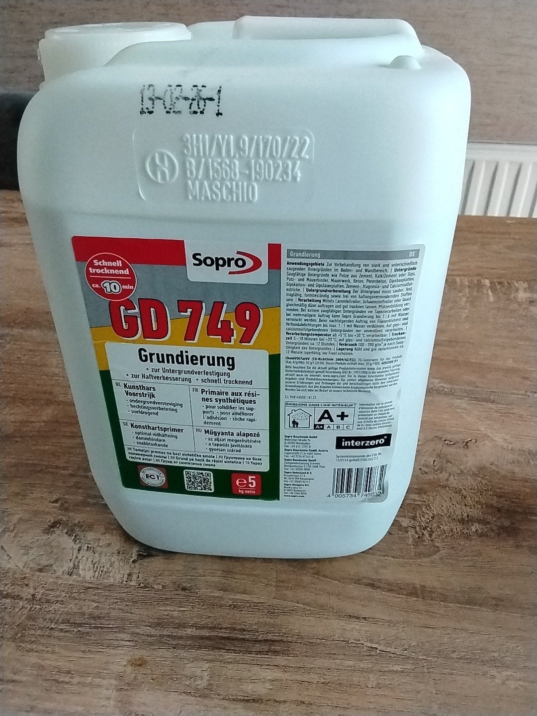 Sopro GD 749 Grondverf - Sneldrogend Kunsthars Voorstrijk, Ophalen, Nieuw, Wit
