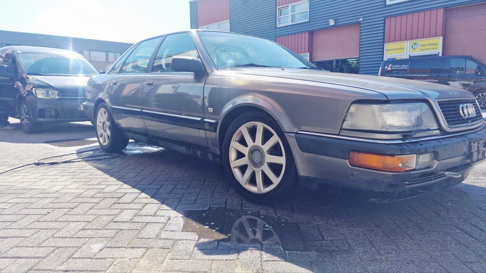 Audi V8 3.6 Quattro AUT 4WD U9 1989 Grijs, Automaat, Origineel Nederlands, Bedrijf, Vierwielaandrijving