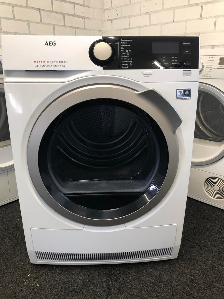 €299 A+++ 8kg AEG 8000 series warmtepomp droger GARANTIE, Ophalen, Minder dan 85 cm, Overige typen, 8 tot 10 kg