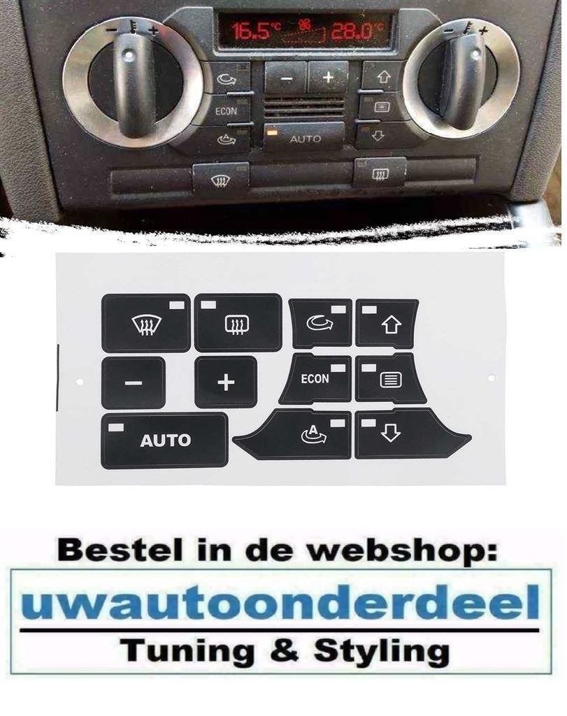 Airco Clima Paneel beschadigde knoppen Geschikt Voor Audi TT
