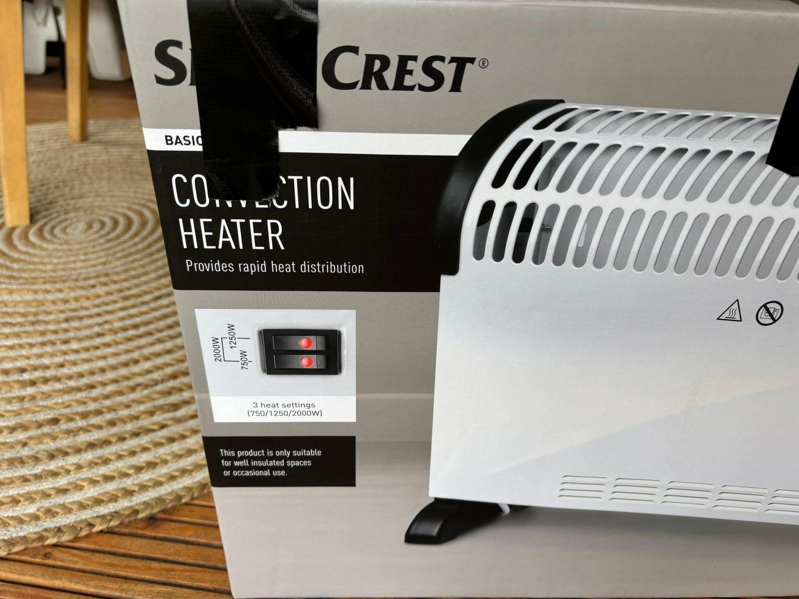 Silvercrest convector kachel/ heater, 2 stuks., Ophalen, 30 tot 80 cm, Radiator, Minder dan 60 cm