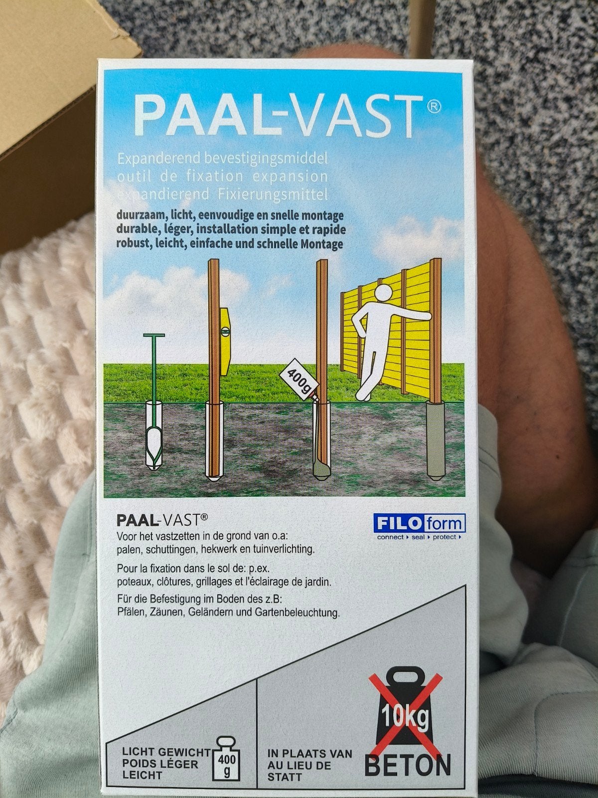 Paal-Vast: Expanderend Bevestigingsmiddel (400g), Tuin en Terras, Ophalen of Verzenden, Nieuw, Minder dan 180 cm, Palen