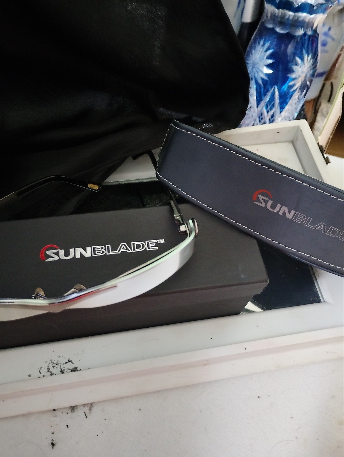Sunblade Zonnebril met etui - Zo goed als nieuw, Ophalen of Verzenden