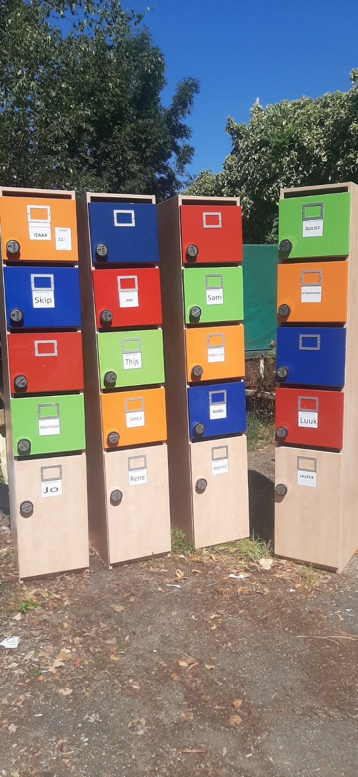 lockerkast, hout, Huis en Inrichting, Kasten | Lockerkasten, Ophalen, Gebruikt