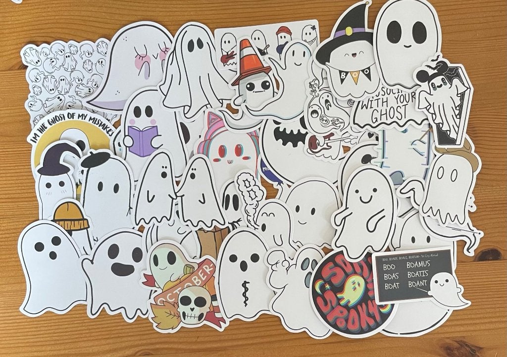 Spookjes halloween stickers, Verzenden, Nieuw, Meerdere stickers