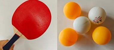 Pingpong balls and pad, Sport en Fitness, Tafeltennis, Ophalen, Nieuw, Net, Batje(s) of Balletje(s)