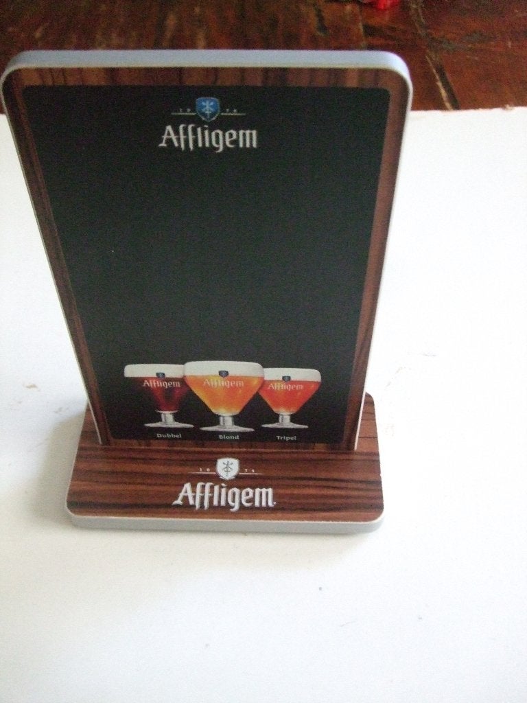 Affligem bier tafelstandaard cq menukaart (nr.1), Ophalen of Verzenden, Nieuw, Overige typen, Overige merken