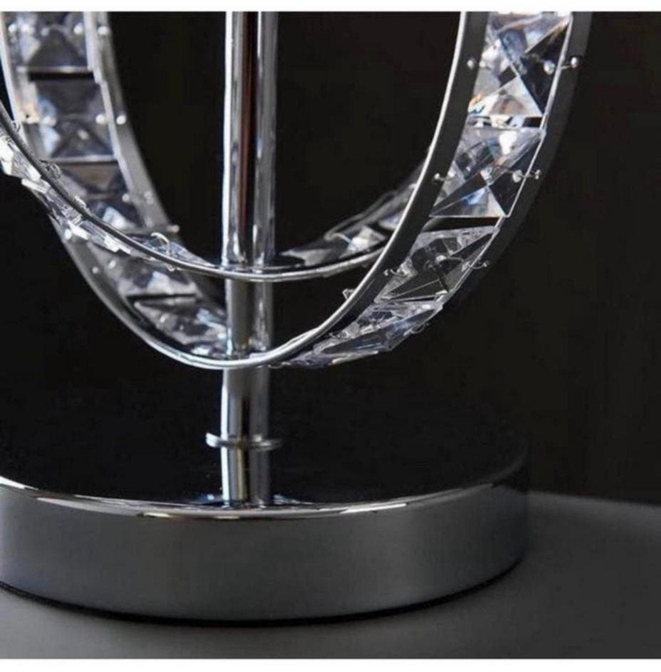 Modern Chrome Acryl Jewel Tafellamp Roze kristal led lamp, Bureaulamp, Nieuw, Ophalen of Verzenden, H