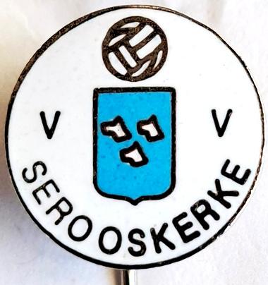 Serooskerke-clubspeld (vv Walcheren-Zeeland), Verzenden, Zo goed als nieuw, Sport, Speldje of Pin