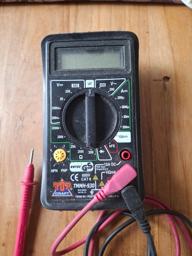 Digitale multimeter TMMH 930, Doe-het-zelf en Verbouw, Ophalen of Verzenden, Gebruikt, Multimeter