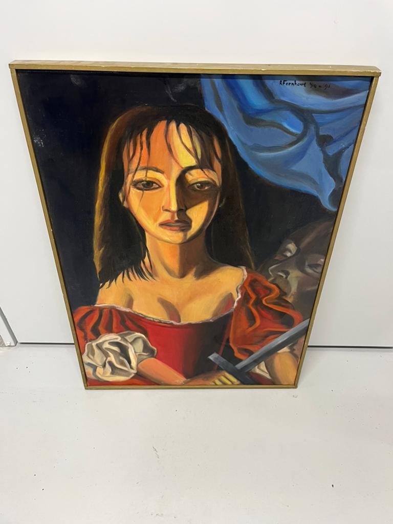 Olieverfschilderij Rik Fernhout, Antiek en Kunst, Ophalen