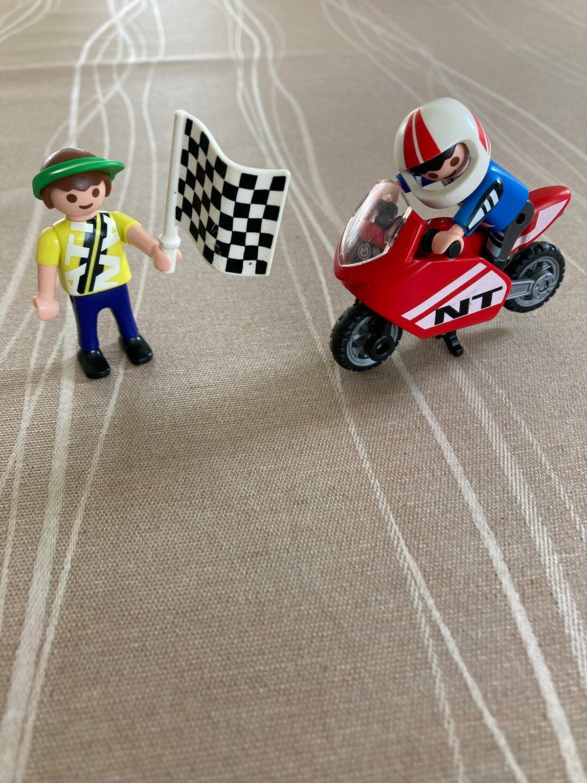 Playmobil motor racer met vlaggen zwaaier 4780, Ophalen of Verzenden, Zo goed als nieuw