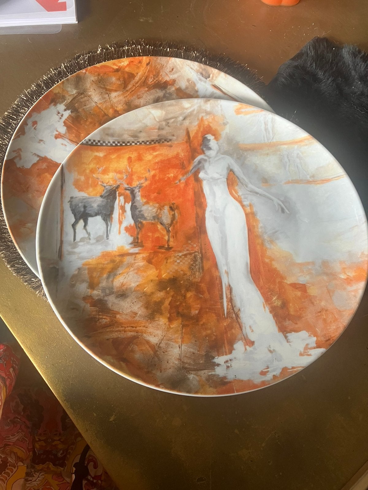 Proeven van Kunst "Deer'ly" borden van Yvon van Wordragen, Ophalen