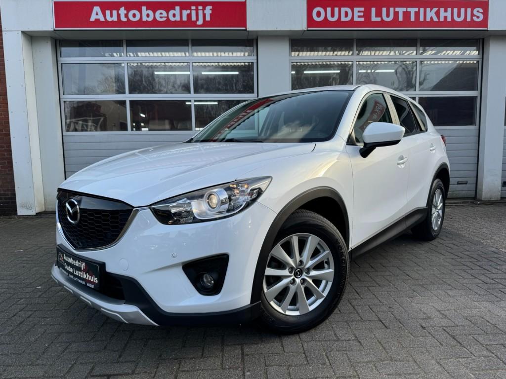 Mazda CX-5 2.0 Skyactiv-G Sportline Navi Cruise Bluetooth, Huisgarantie, 4 cilinders, Met garantie (alle), Wit