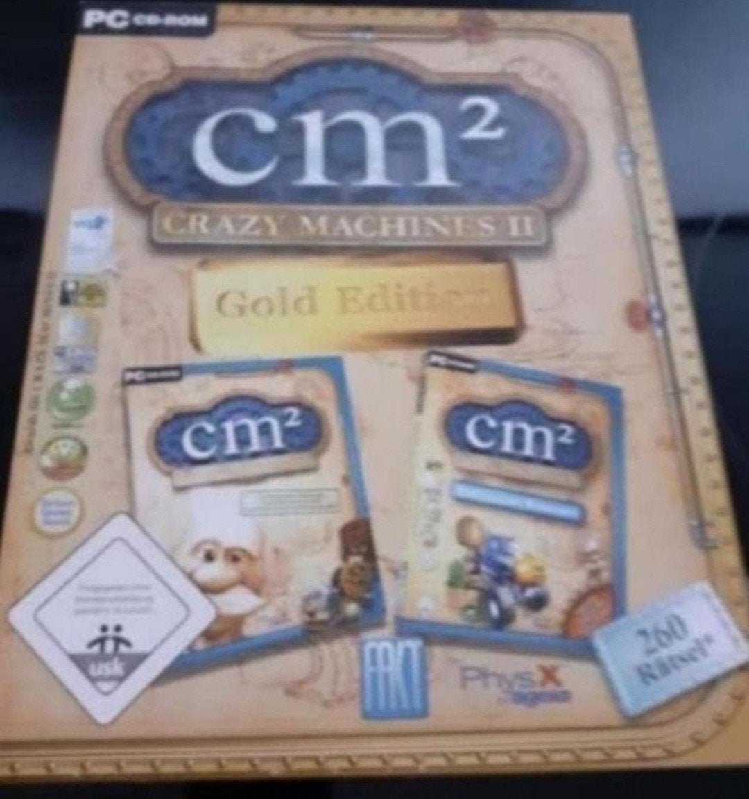 Vintage CD-ROM Games: Crazy Machines II Gold Edition, Puzzel en Educatief, Gebruikt, 1 speler, Ophalen of Verzenden