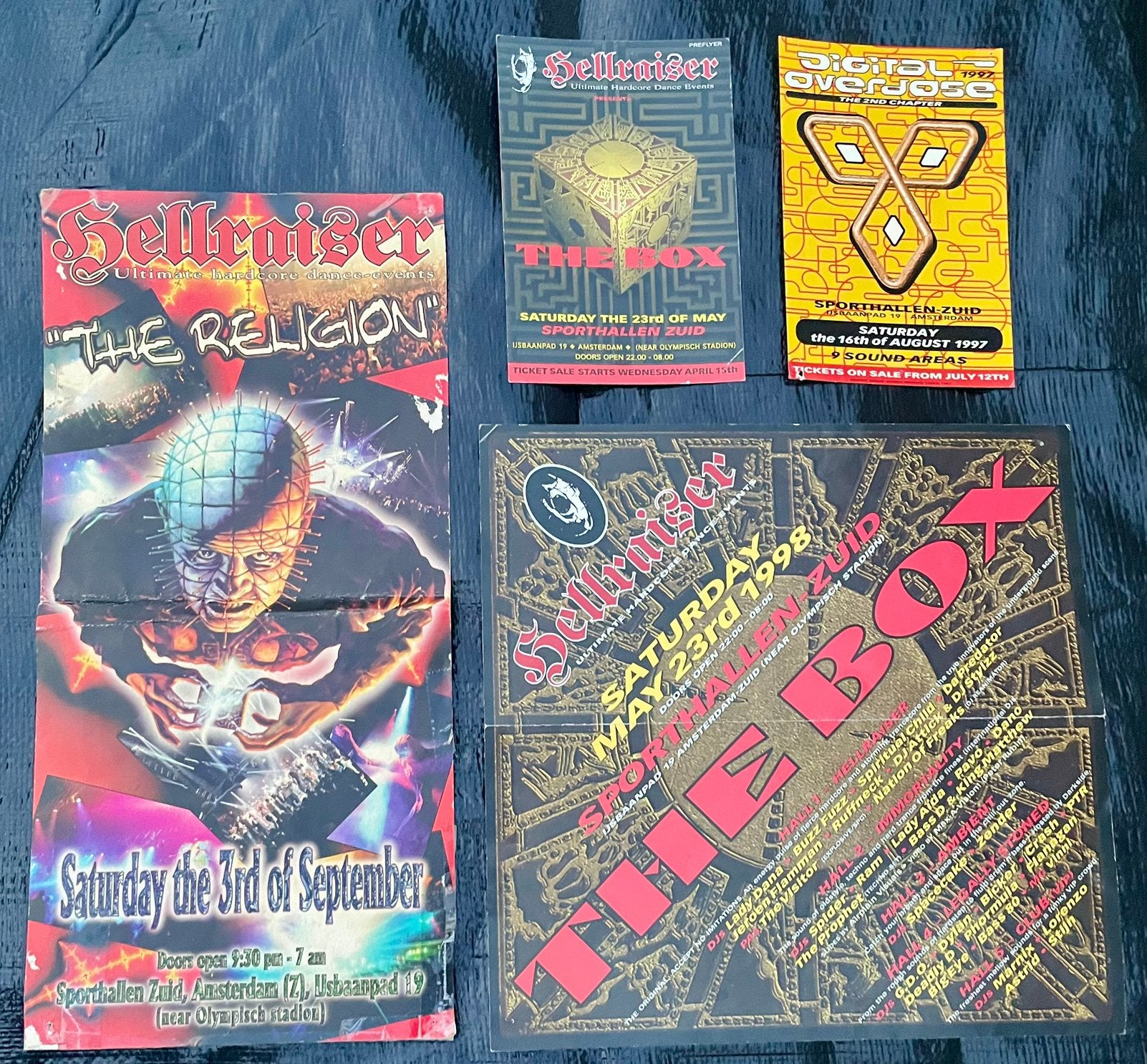 Oldschool Hardcore Flyers (94-98) – Hellraiser, Ophalen of Verzenden, Gebruikt
