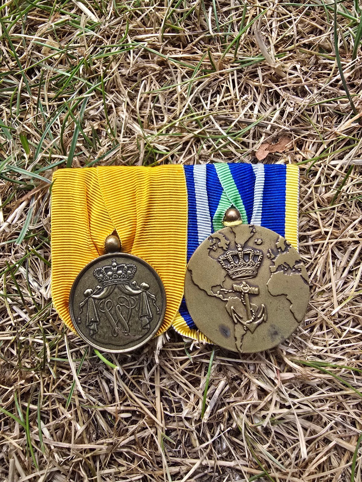 Nederlandse medaille spange onderofficier marine, Ophalen of Verzenden, Landmacht, Nederland, Lintje, Medaille of Wings