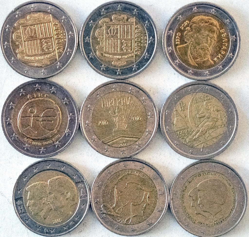 Diverse bijzondere euro munten (6), Postzegels en Munten, Munten | Europa | Euromunten, Verzenden, Overige landen, 2 euro, Losse munt
