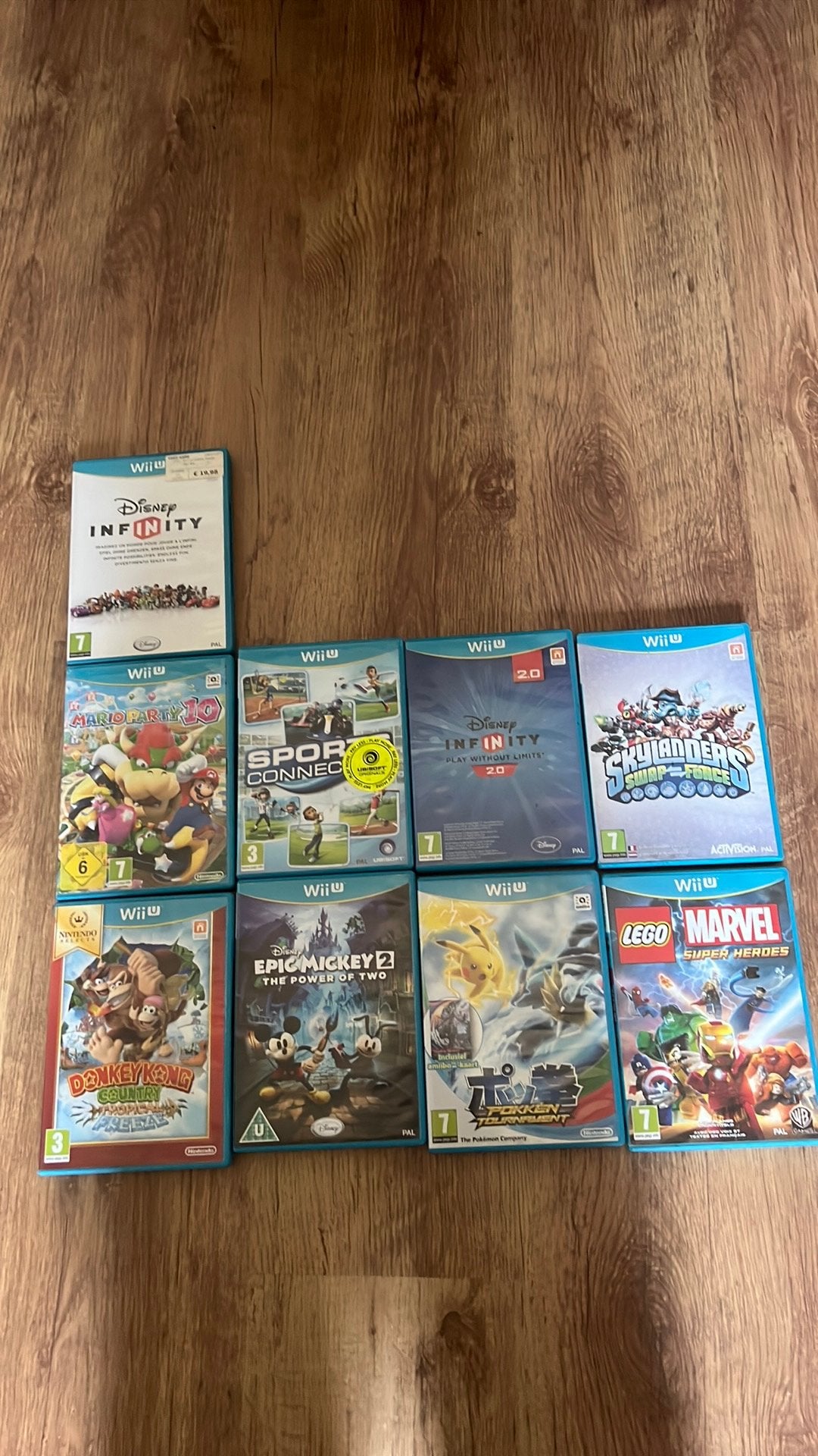 9 vershillende wiiu games, Avontuur en Actie, Ophalen of Verzenden, Zo goed als nieuw, 3 spelers of meer