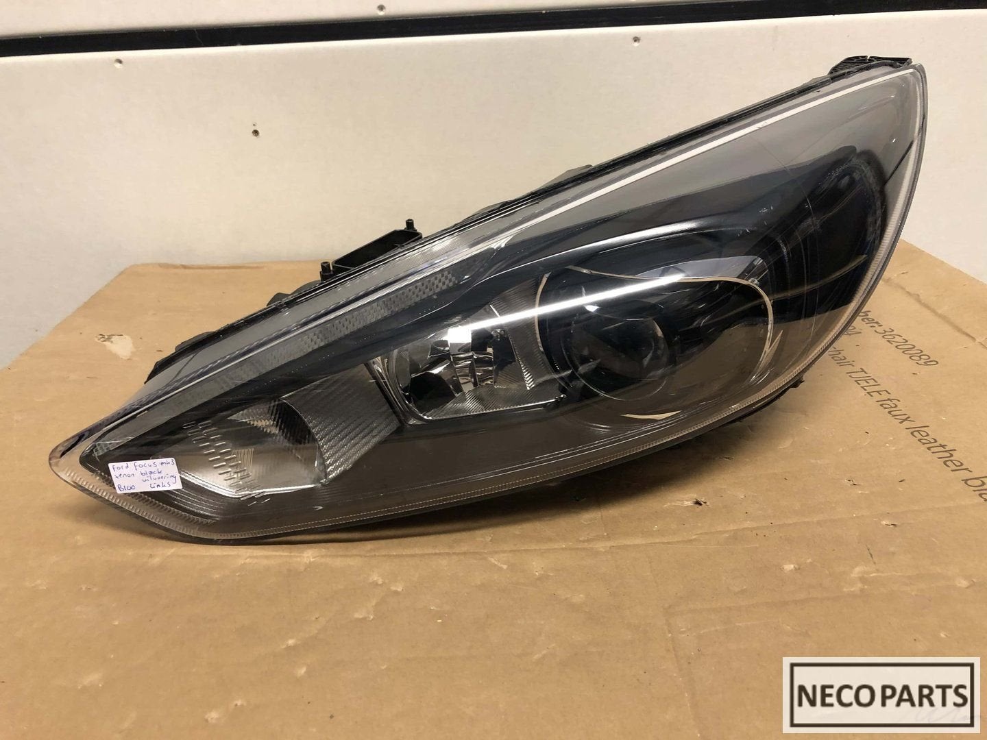 Ford focus mk3 xenon koplamp links black uitvoering, Gebruikt, -, -, Ophalen of Verzenden