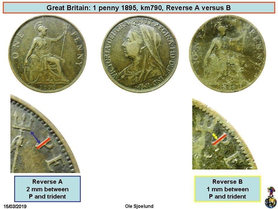 Groot-Brittannië 1 Penny 1895 Zie Opmerkingen, Ophalen of Verzenden, Overige landen