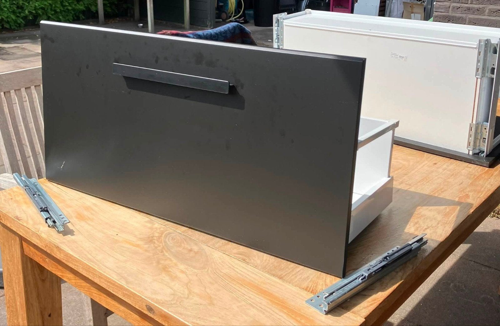 2x IKEA Maximera lades - Antraciet front, Ophalen, Nieuw