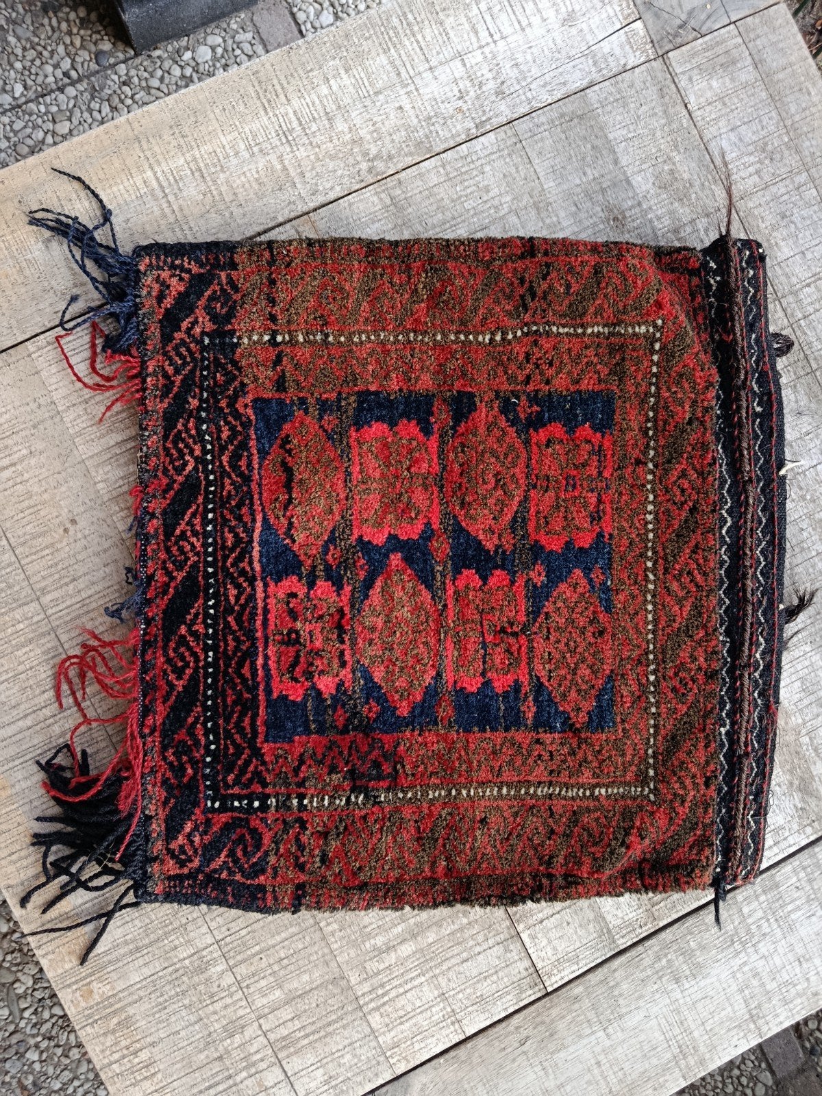 Vintage handgeweven tas, zg kamelentas, Ophalen of Verzenden