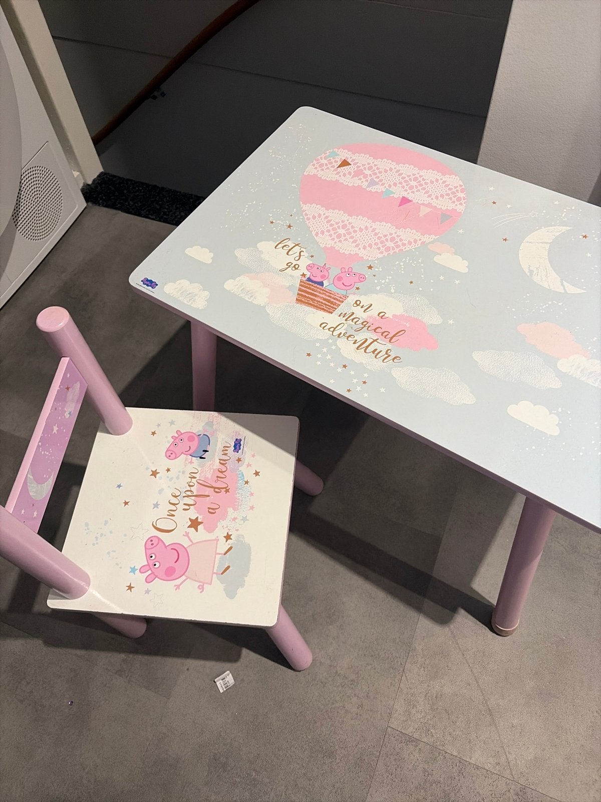Peppa Pig set, Ophalen, Gebruikt, Tafel(s) en Stoel(en)