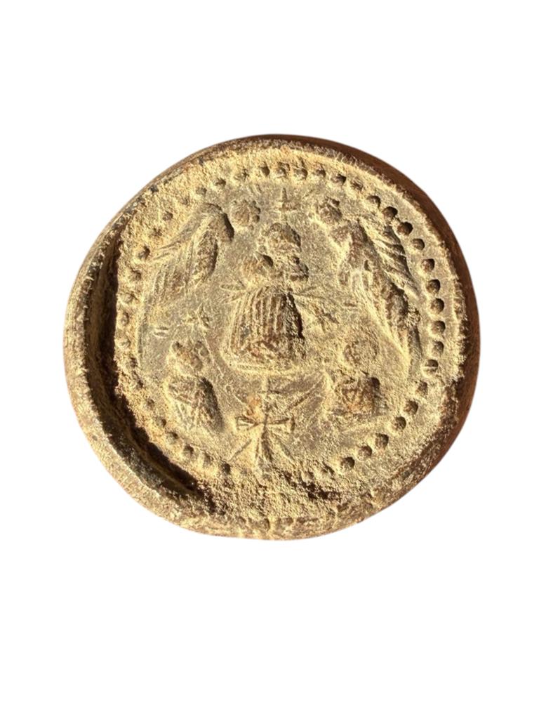 Zeldzaam Byzantijns Terracotta Pelgrims Insigne, 6e-7e Eeuw, Ophalen of Verzenden