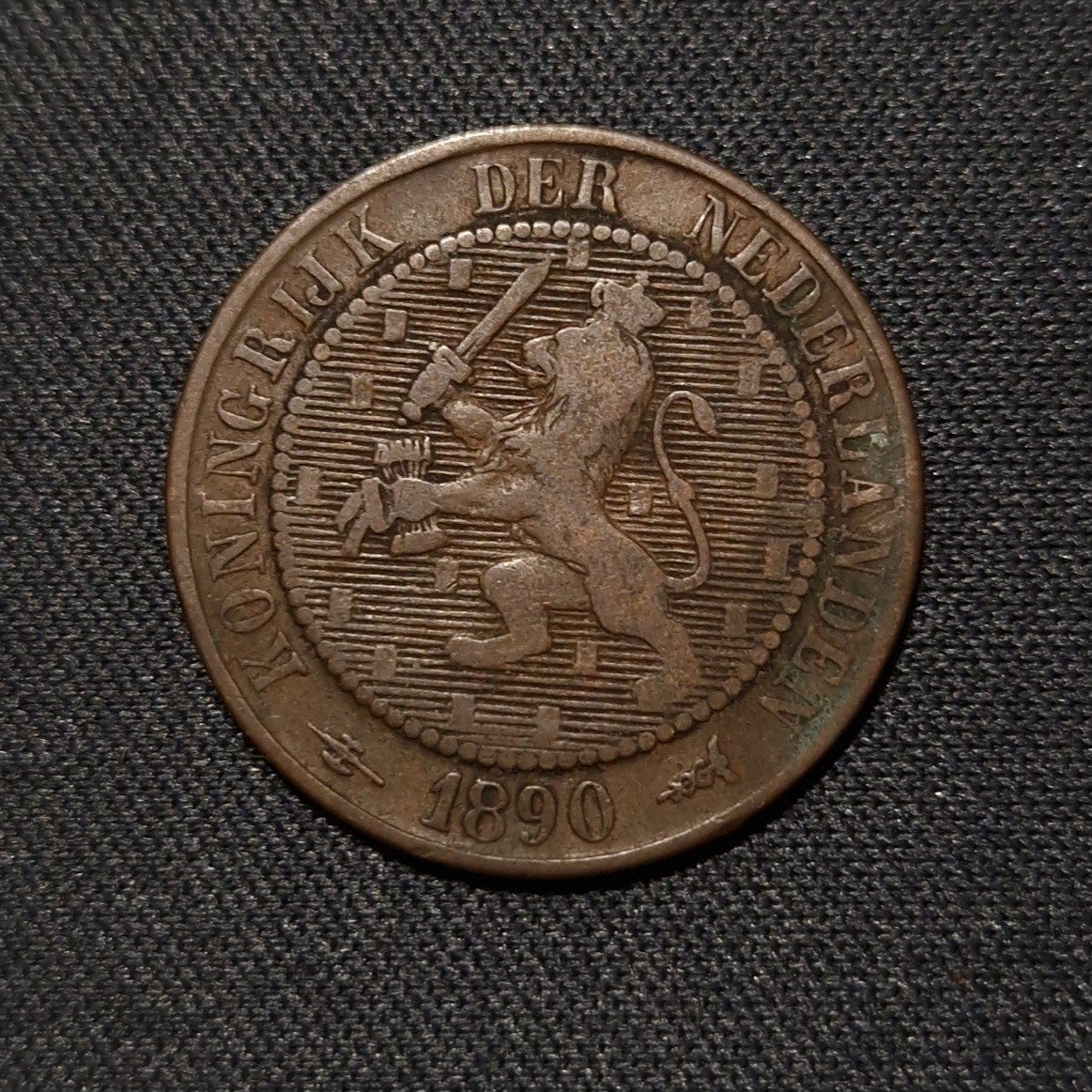 2 1/2 cent 1890, Verzenden, Koning Willem III, Overige waardes, Losse munt