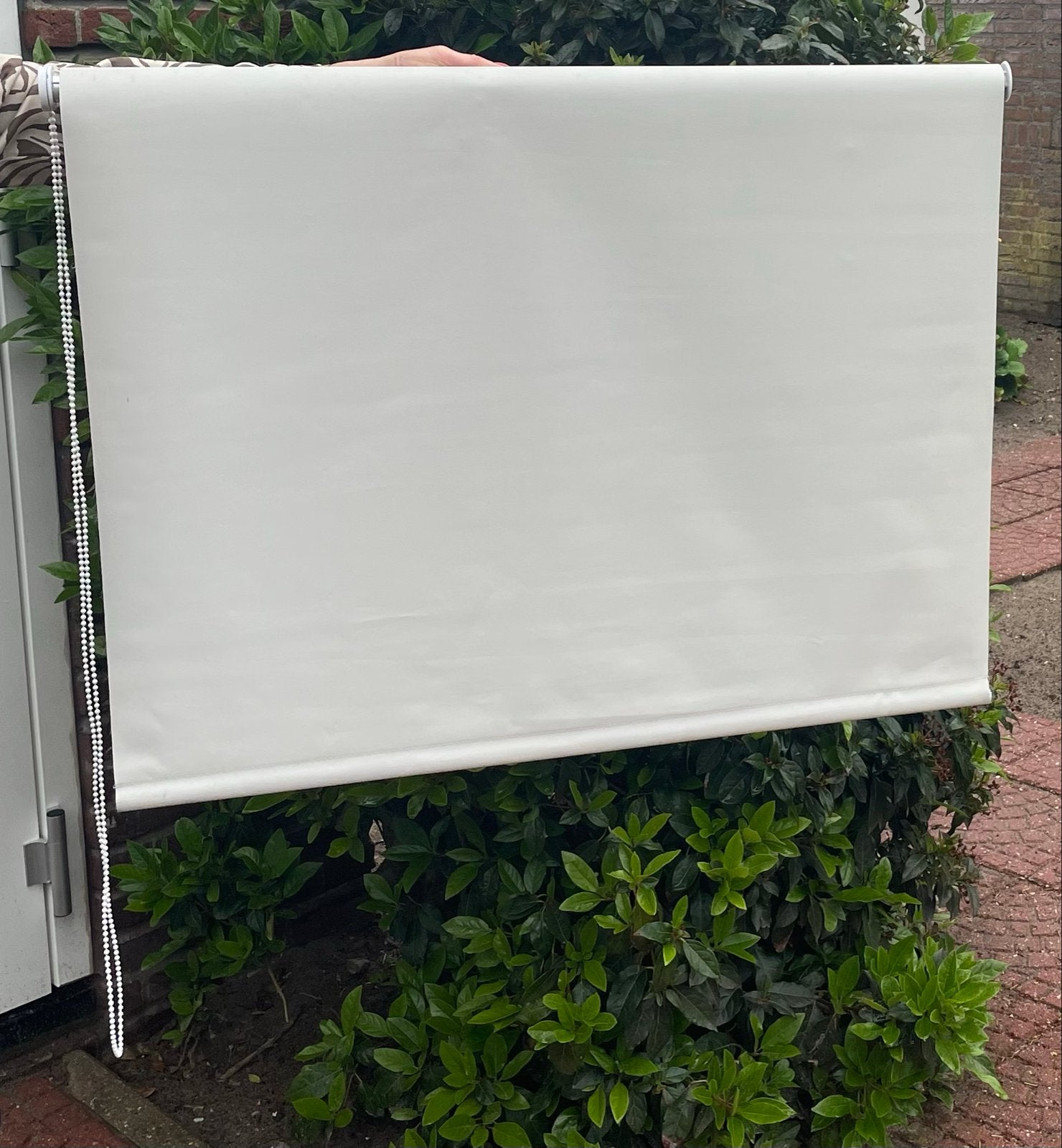 Wit rolgordijn - 90x175 cm, Verduisterend, Wit, Ophalen of Verzenden, Zo goed als nieuw