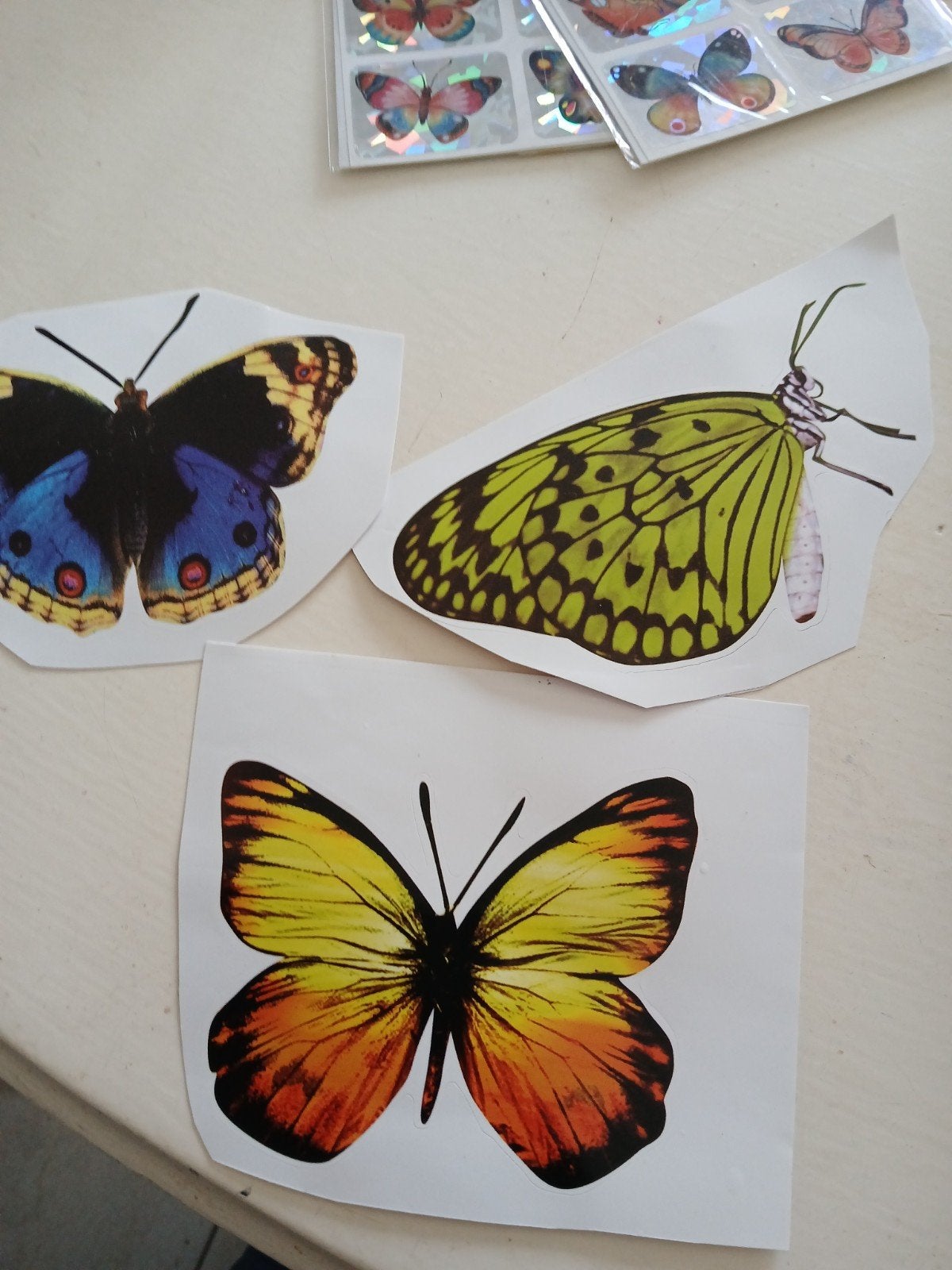 Vlinders poezieplaatjes en stickers, Ophalen of Verzenden
