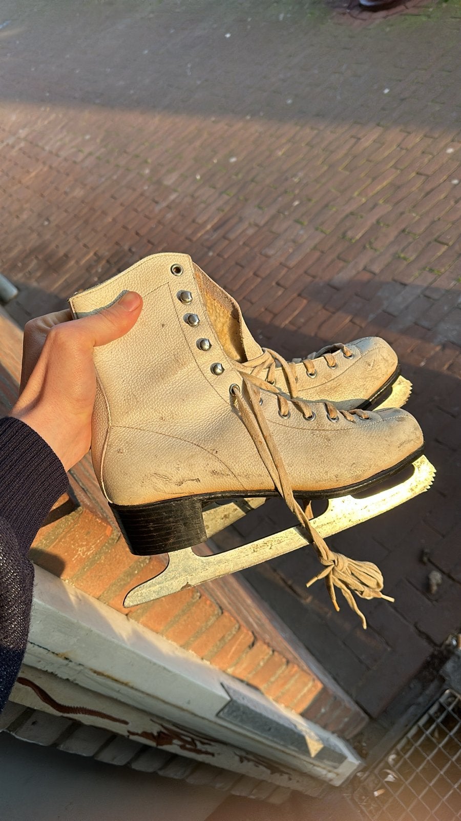 Vintage kunstschaatsen - Maat 39, Sport en Fitness, Schaatsen, Ophalen, Gebruikt, Kunstschaatsen