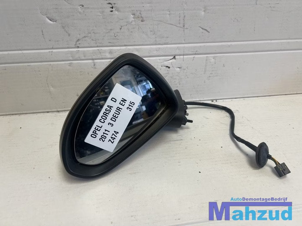 OPEL CORSA D WIT Z474 Links spiegel buitenspiegel 2006-2015, Gebruikt, Opel Automobile GmbH, Ophalen of Verzenden, Kontakt@opel-infoservice.de