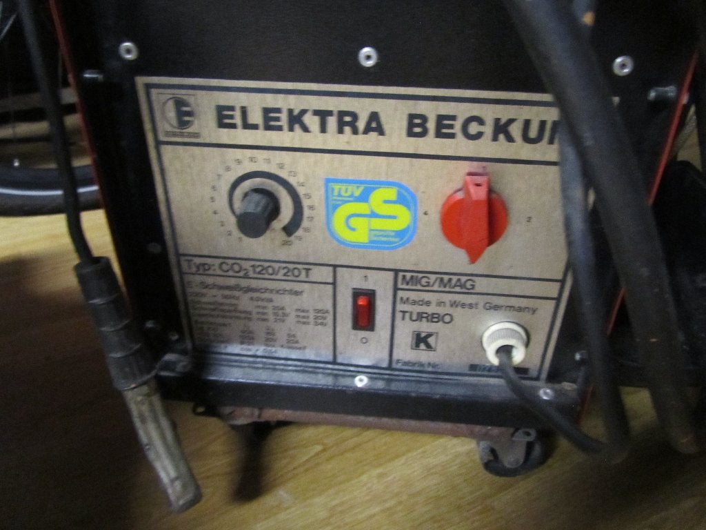 Co2 mig lasapparaat Elektrs Beckum 120A 230v, Ophalen, Gebruikt, Minder dan 150 ampère, Co2