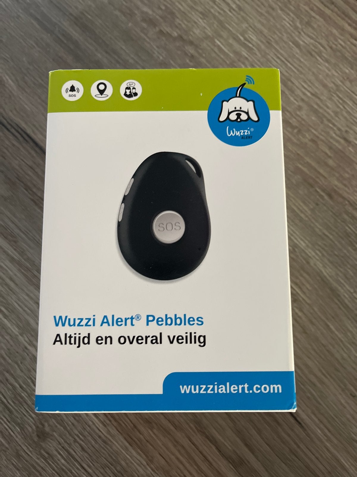 Wuzzi Alert Pebbles Persoonlijk Alarm met GPS, Ophalen of Verzenden, Gebruikt