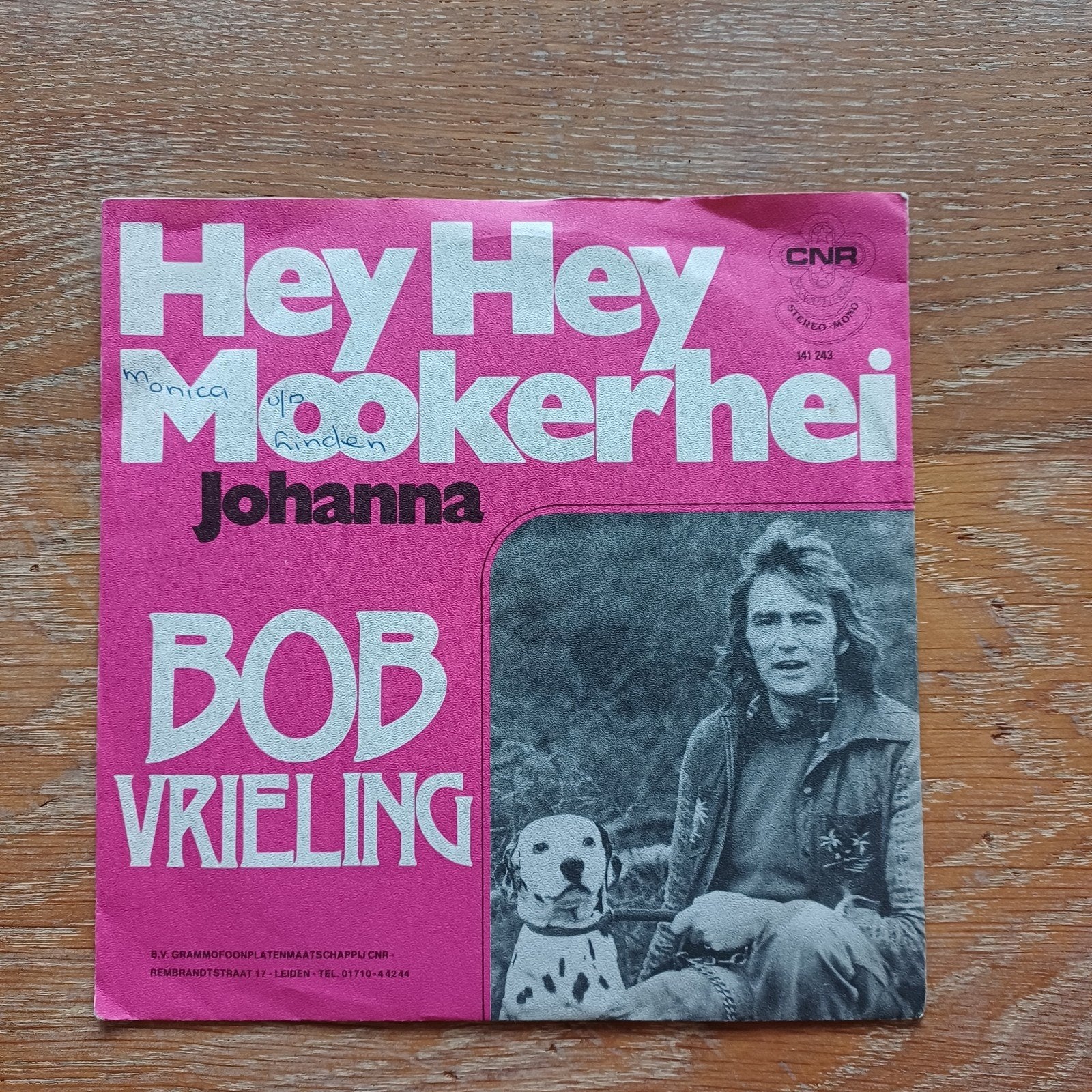 Bob Vrieling - Hey Hey Mookerhei / Johanna, Ophalen of Verzenden, Gebruikt, 7 inch, Nederlandstalig