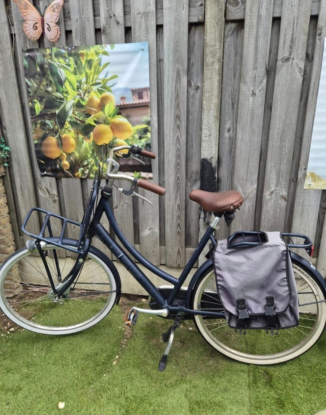 Cortina Damesfiets met voordrager en fietstassen, Velgrem, Ophalen, Overige merken, 53 tot 56 cm
