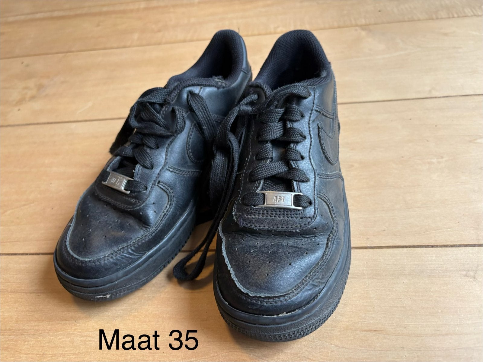 Nike Air Force 1 sneakers - Maat 35, Ophalen, Gedragen, Zwart, Sneakers of Gympen