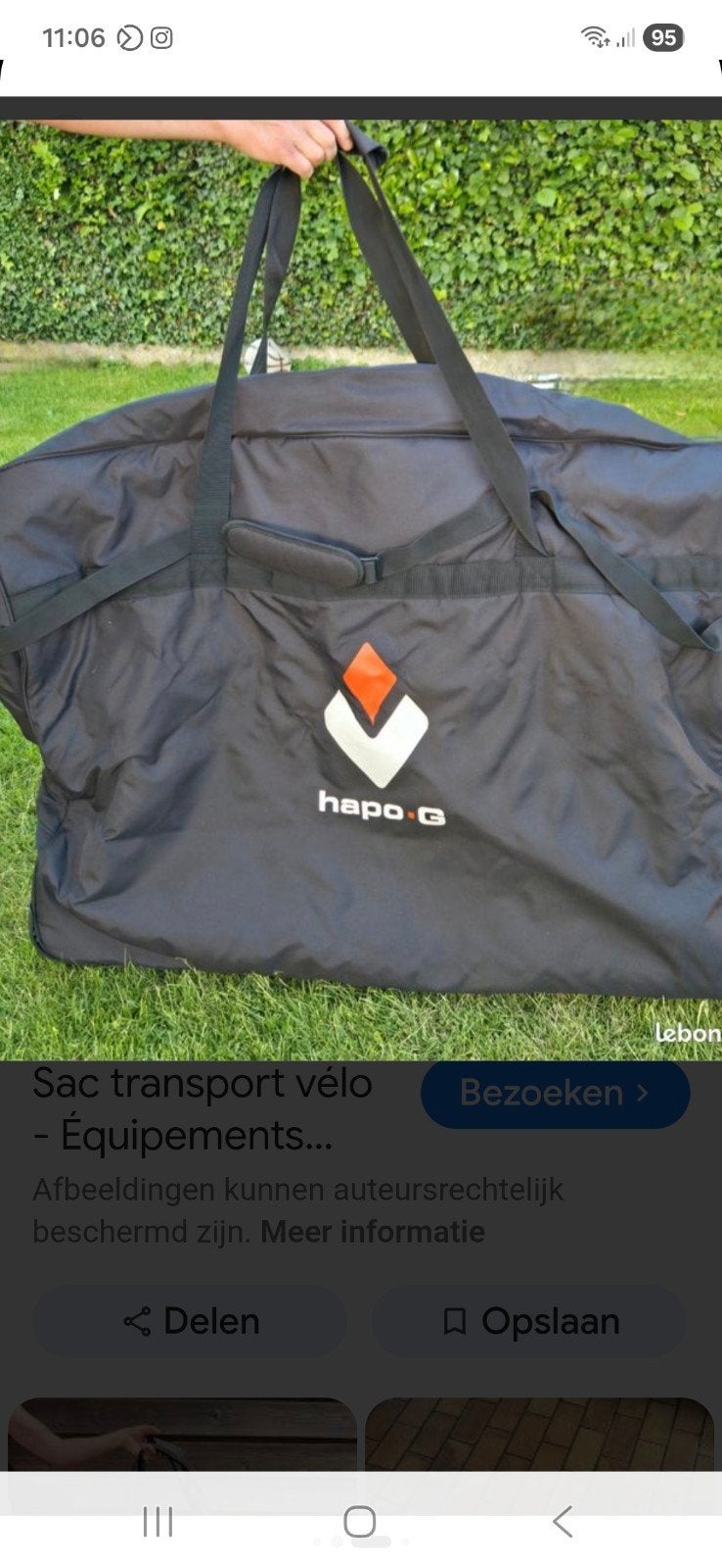 Hapo-G Fiets Transporttas - Zo goed als nieuw, Ophalen, Zo goed als nieuw, Hapo-G