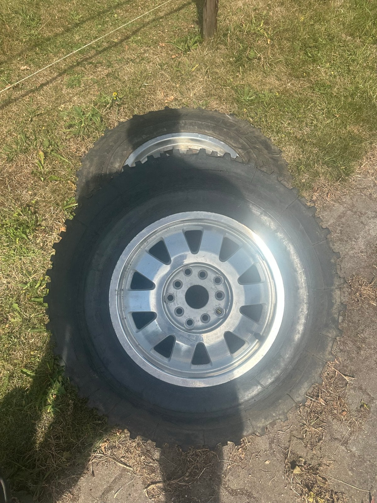 Noppenbanden op Audi velgen 5x112/5x130, 57,1mm naaf, Ophalen, Gebruikt