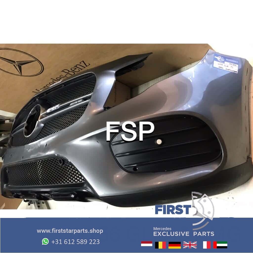 W156 FACELIFT GLA AMG VOORBUMPER COMPLEET + GLA45 GRIL ORIGI, Gebruikt, -, Voor, Ophalen of Verzenden