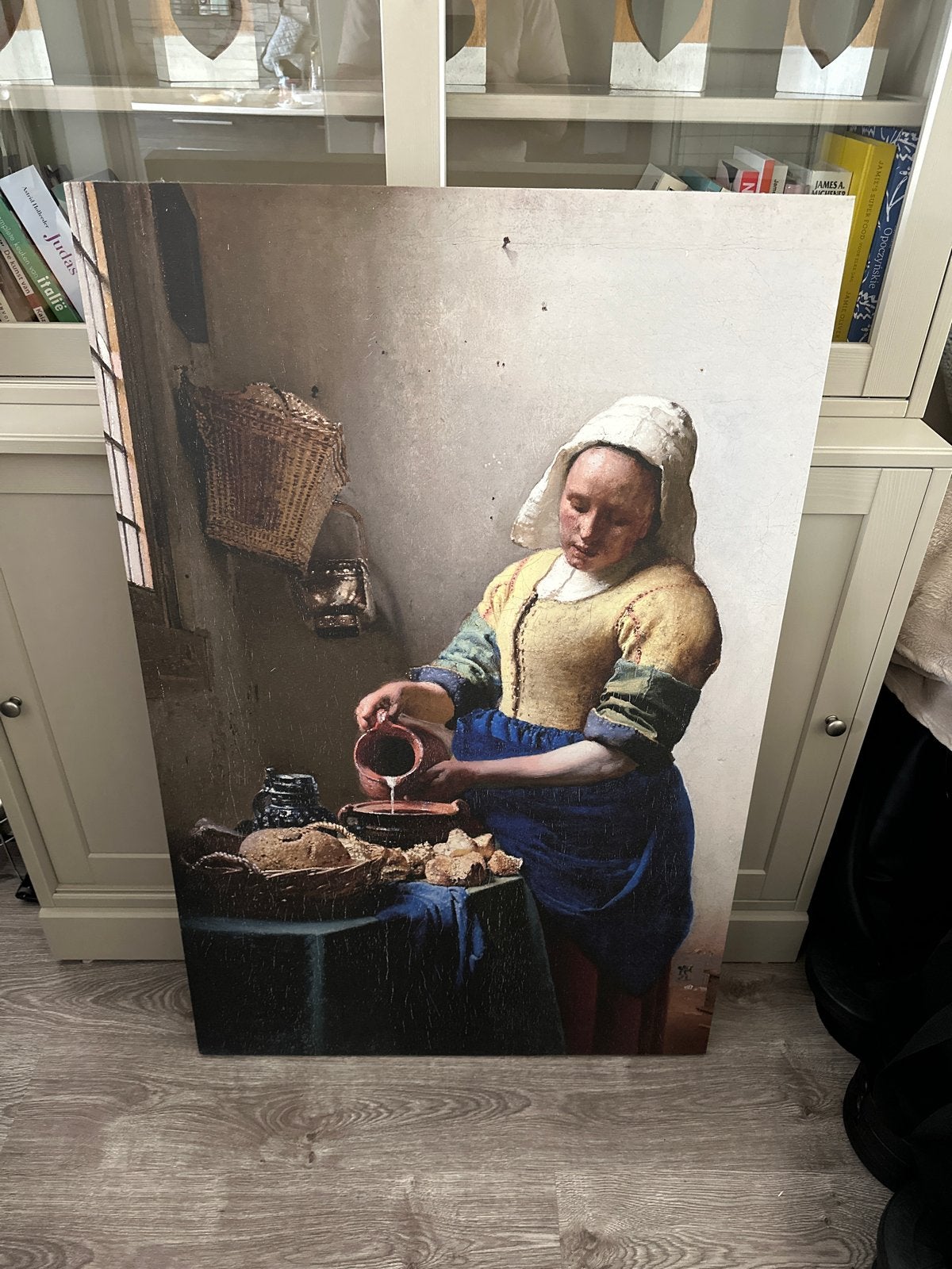 Schilderij Het Melkmeisje - Johannes Vermeer reproductie, Ophalen of Verzenden