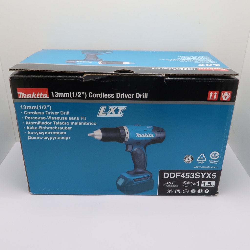 Makita DDF453SYX5 Accu-schroefboormachine | Nieuw in doos, Doe-het-zelf en Verbouw, Makita, Nieuw, Support@makita.com, Makita Corporation, 3-11-8, Sumiyoshi-cho, 
Anjo, Aichi 446-8502
Japan