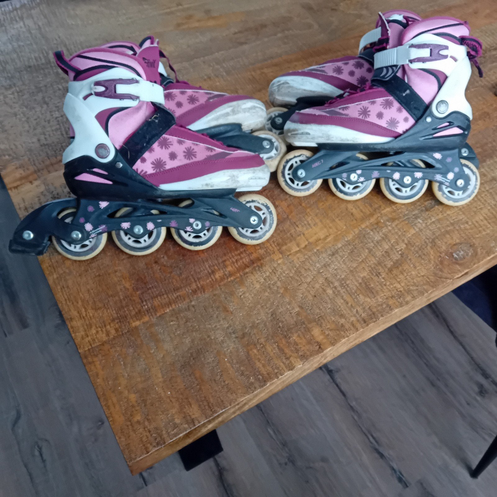 Verstelbare rolschaatsen voor kinderen - Maat 33-37, Ophalen, Verstelbaar, Gebruikt, Kinderen