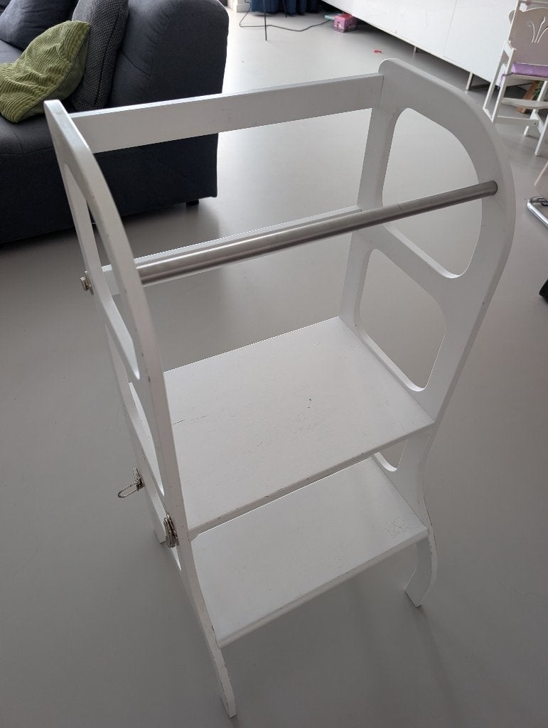 Ette Tete Leertoren Step Up – Wit, Kinderen en Baby's, Kinderstoelen, Ophalen, Gebruikt, Overige typen, Aanschuifbaar