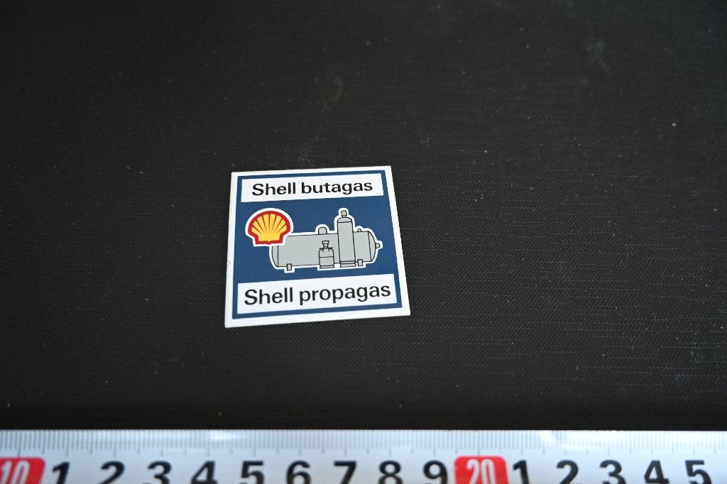 sticker shell butagas / shell propagas, Ophalen of Verzenden, Zo goed als nieuw