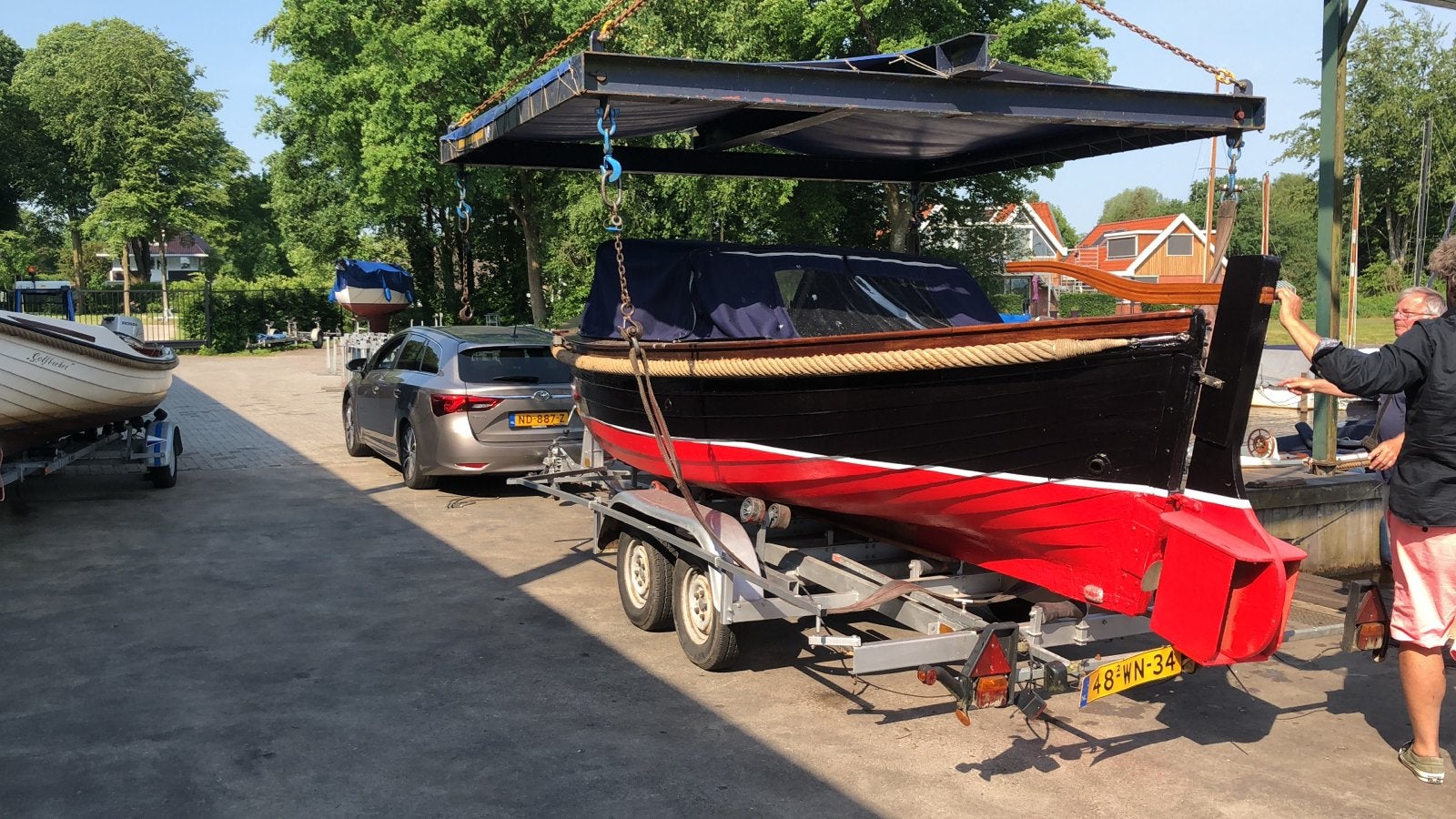 Prachtige klassieke sloep 'Beautje' met dieselmotor, Watersport en Boten, Ophalen, Overige merken, Gebruikt, Afdekzeil