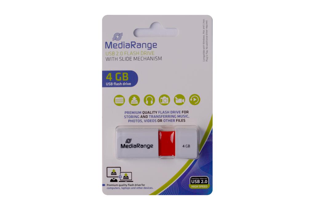 MediaRange 4 GB usb stick MR970, Mediarange, Mediarange GmbH, Nieuw, Ophalen of Verzenden